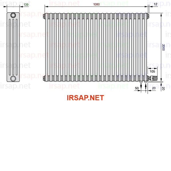 Радиатор IRSAP Tesi 42000/24 T26 CL 01